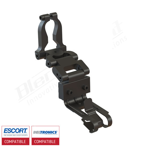 Aluminum Radar Detector Mount for Escort Max 360/Passport Max2/Max/Max II, Beltronics GT, Cobra, Specialty 2044 Series BlendMount