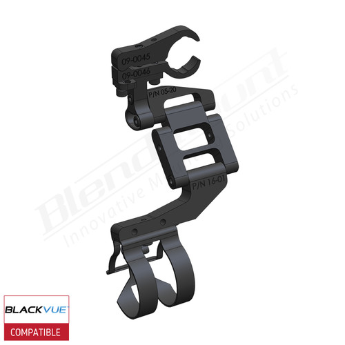 Aluminum Dashcam Rearview Mirror Mount, BlackVue DR900X/DR900S/DR750X/DR750S, BBV-2042 BlendMount