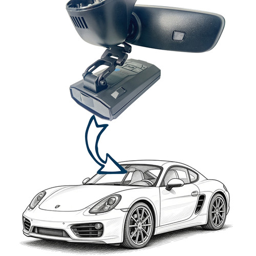 BlendMount Radar Detector Mounts for Porsche Cayman