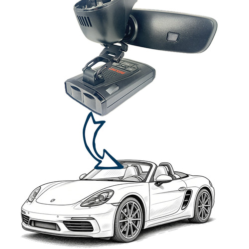BlendMount Radar Detector Mounts for Porsche Boxster
