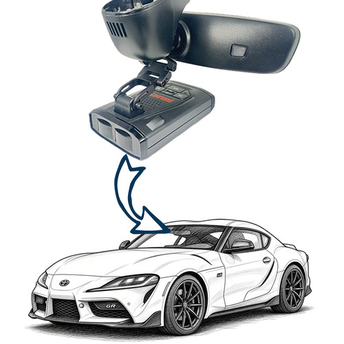 BlendMount Radar Detector Mounts for Toyota Supra