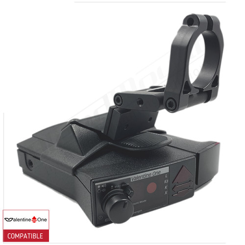 BlendMount BV1-2004R radar detector mount with Valentine One iso view 2