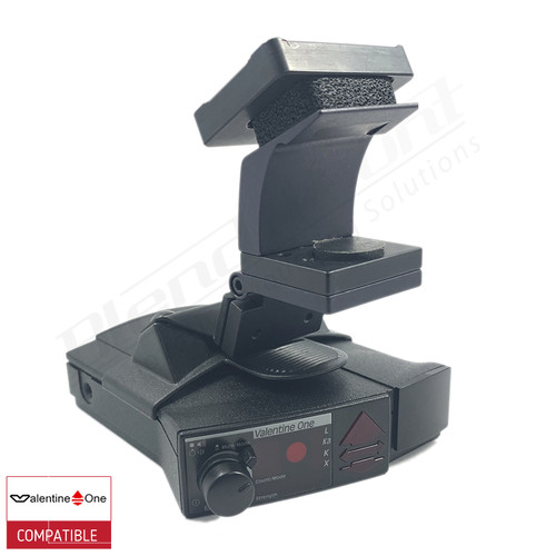 BlendMount BV1-2006 radar detector mount with Valentine One iso view 2
