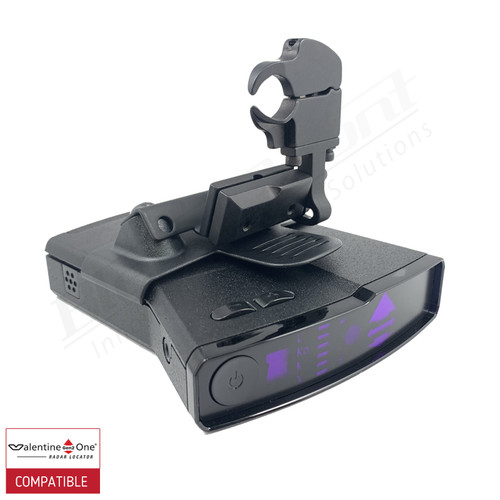 BlendMount BV1-2025 radar detector mount with Valentine One Gen2 iso view 2