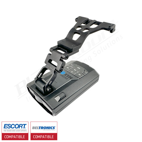 BMG-2028 radar detector mount with Escort Max360C MKII back
