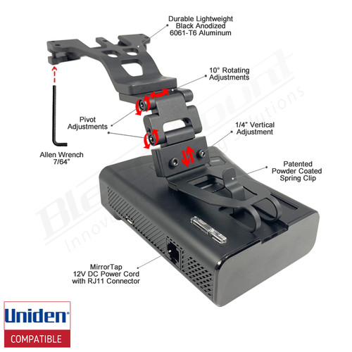 Corvette C8 Radar Detector Mount uniden br7-2028 r7/r8 info