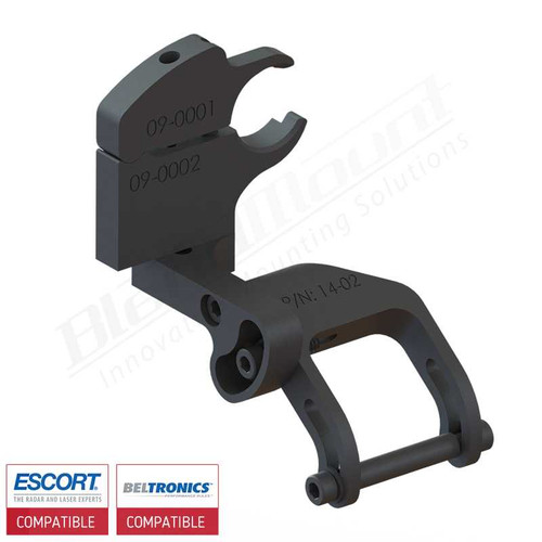 Aluminum Radar Detector Mount BMG-2014 Compatible with EZ Mag Mount Custom Fit BlendMount