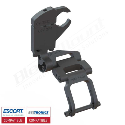 Aluminum Radar Detector Mount BMG-2019 Compatible with EZ Mag Mount Custom Fit BlendMount