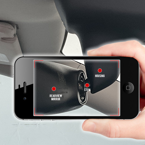 BlendMount BMG-2040 Radar Detector Mount rearview mirror