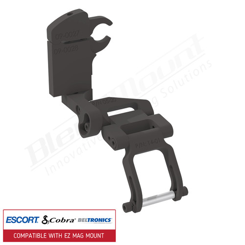 Aluminum Radar Detector Mount BMG-2046 Compatible with EZ Mag Mount Custom Fit BlendMount