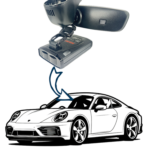 BlendMount Radar Detector Mounts for Porsche 911 Carrera