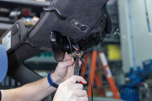 MirrorTap Power Cords MT-2010 Corvette C7 obsessed garage install pic3