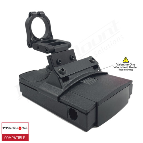 BlendMount BV1-2004R radar detector mount with Valentine One iso view 1