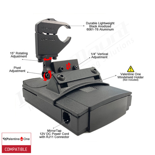 BV1-3017 Valentine One V1 Radar Detector Mirror Mount