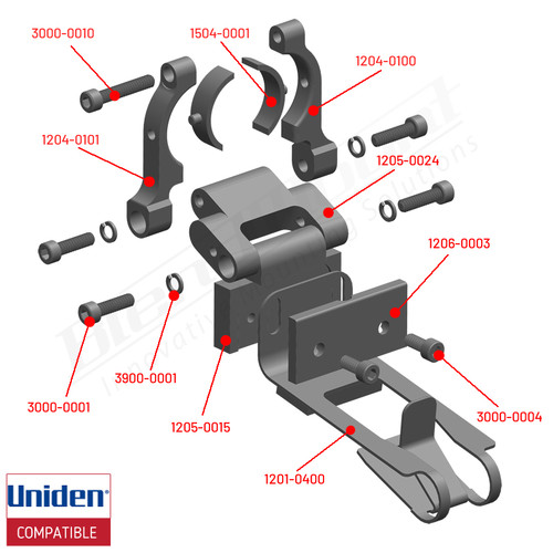BlendMount BNR-2001R Exploded Parts List