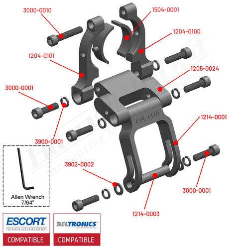 BlendMount BMG-2001R exploded parts