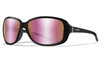 Captivate Polarized Rose Gold Mirror Lens/Gloss Black Frame