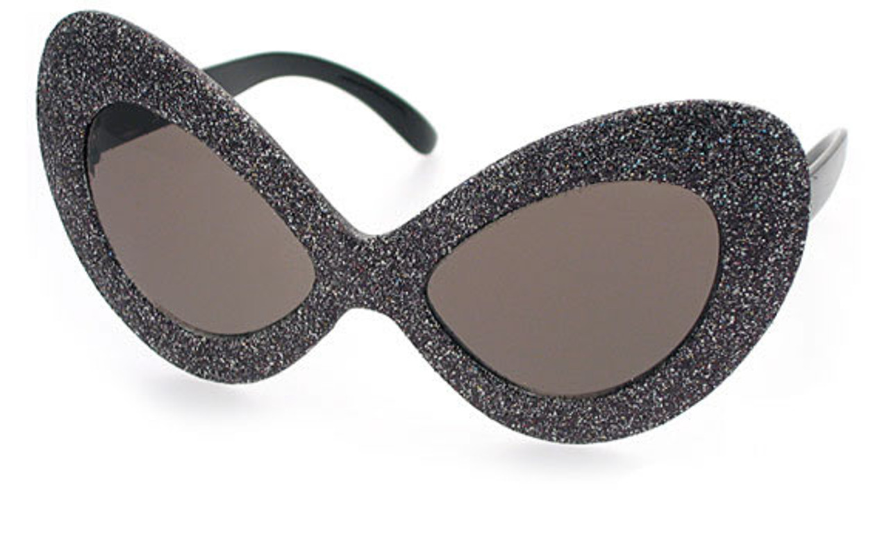 Black sales glitter sunglasses