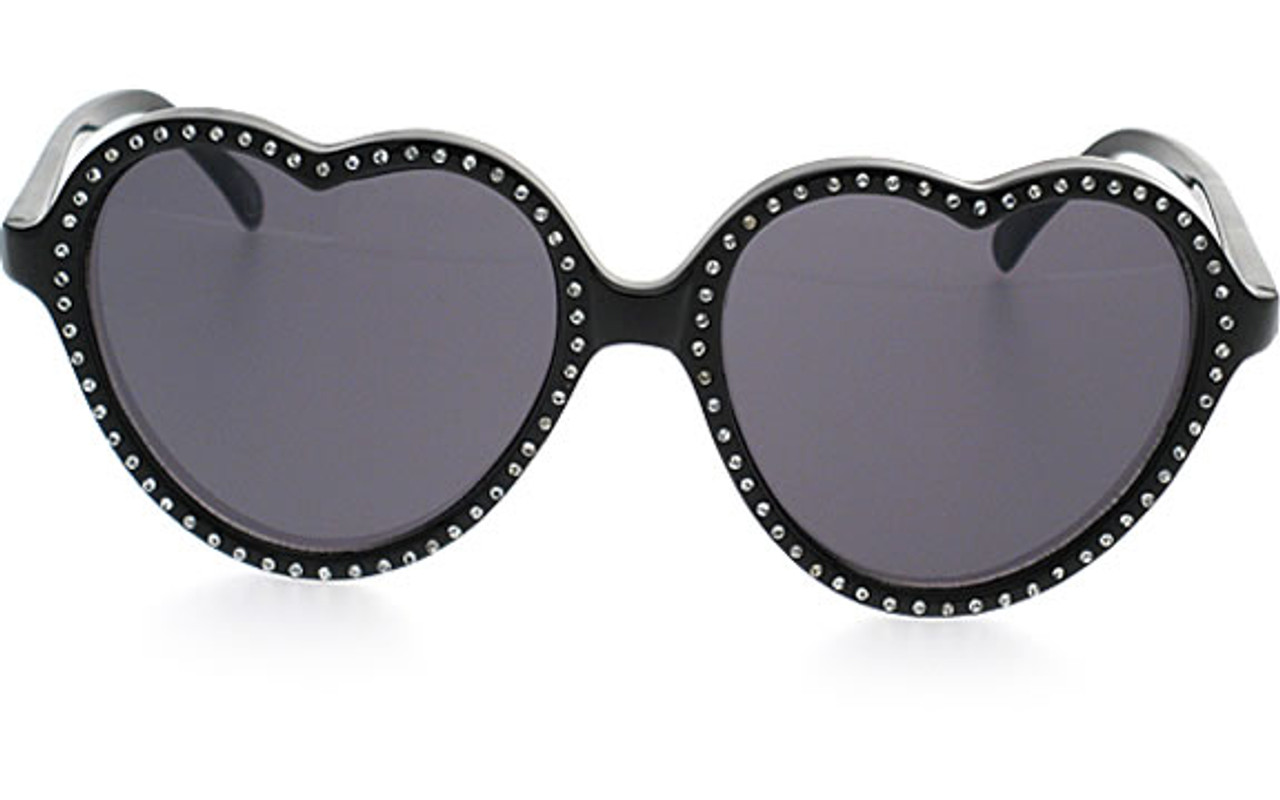 Rhinestone Heart Sunglasses FF190