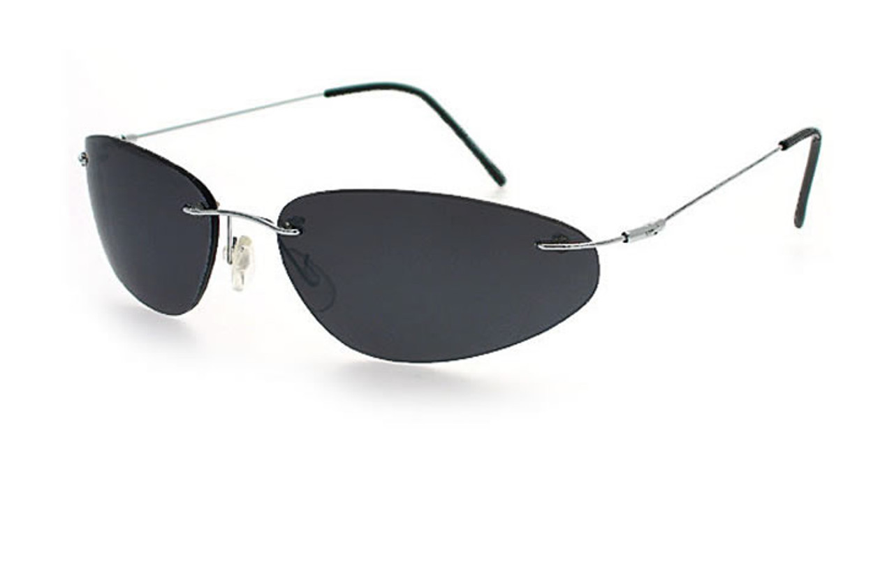  Matrix Neo 3 Ⅲ Revolution Rimless Sunglasses For Women Men  (Black, Gray) : Clothing, Shoes & Jewelry