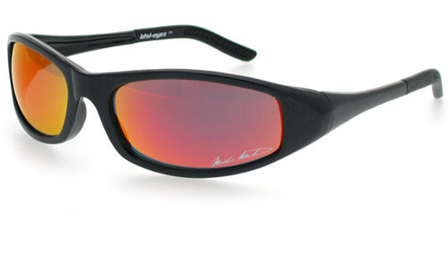 Black Frame/Red Fire Mirror Lens