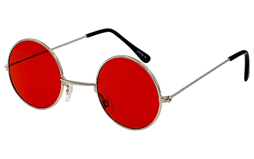 Red Lens/Silver Frame