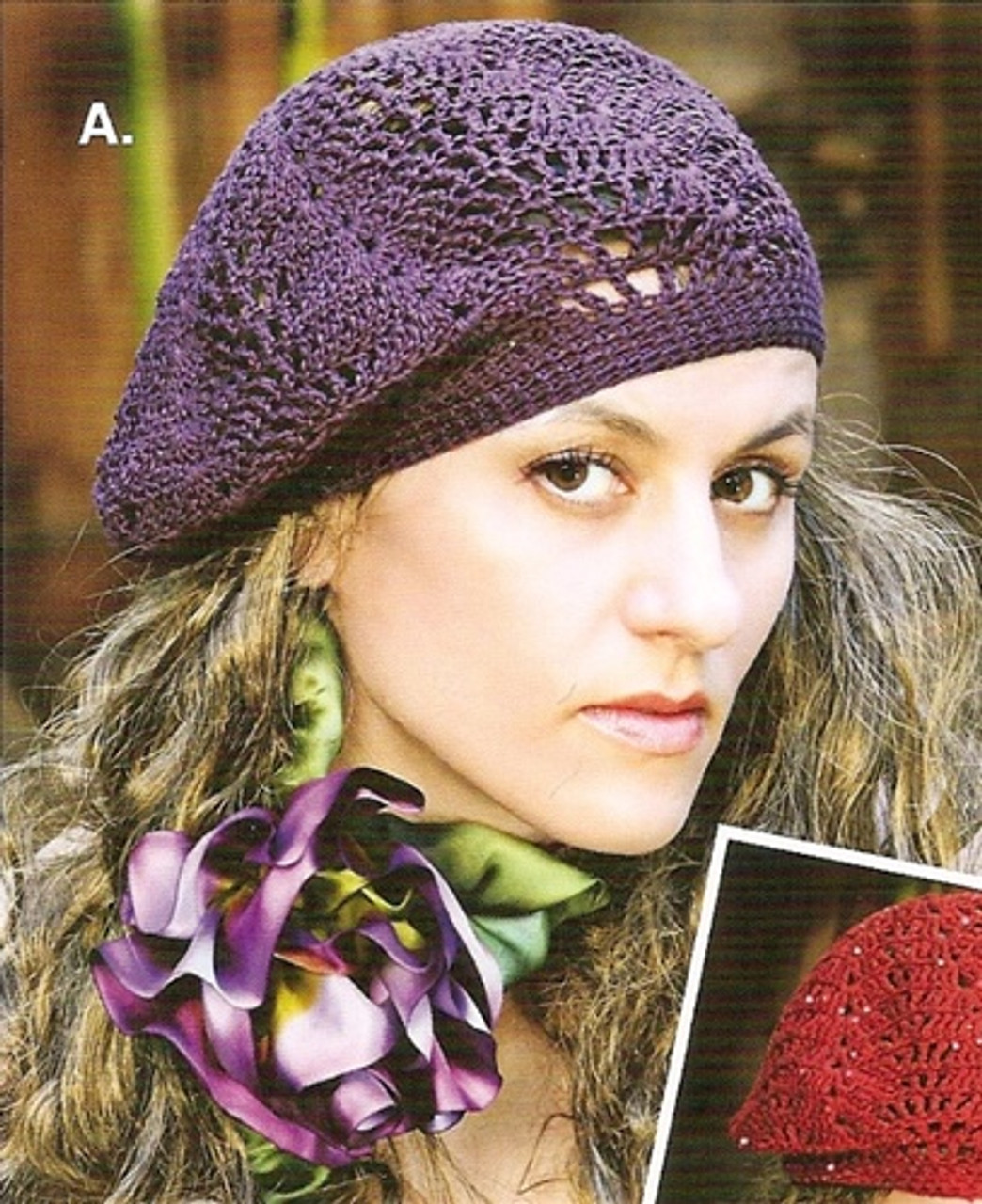 Slouchy Lace Berets to Knit & Crochet pattern from Stitch Diva Studios