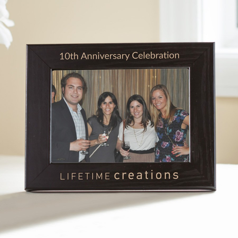 Bulk Custom Engraved 8x10 Picture Frames (Black) with Logo