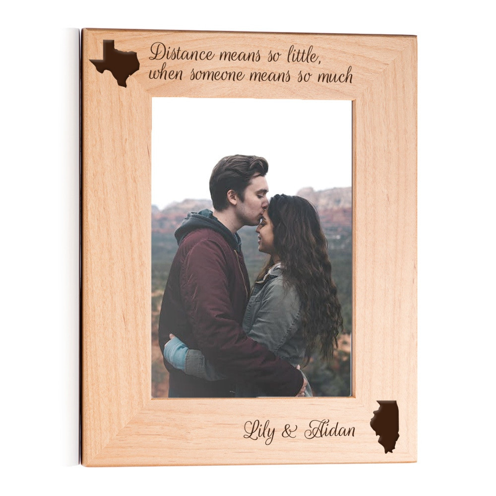 Personalized Long Distance Relationship Picture Frame