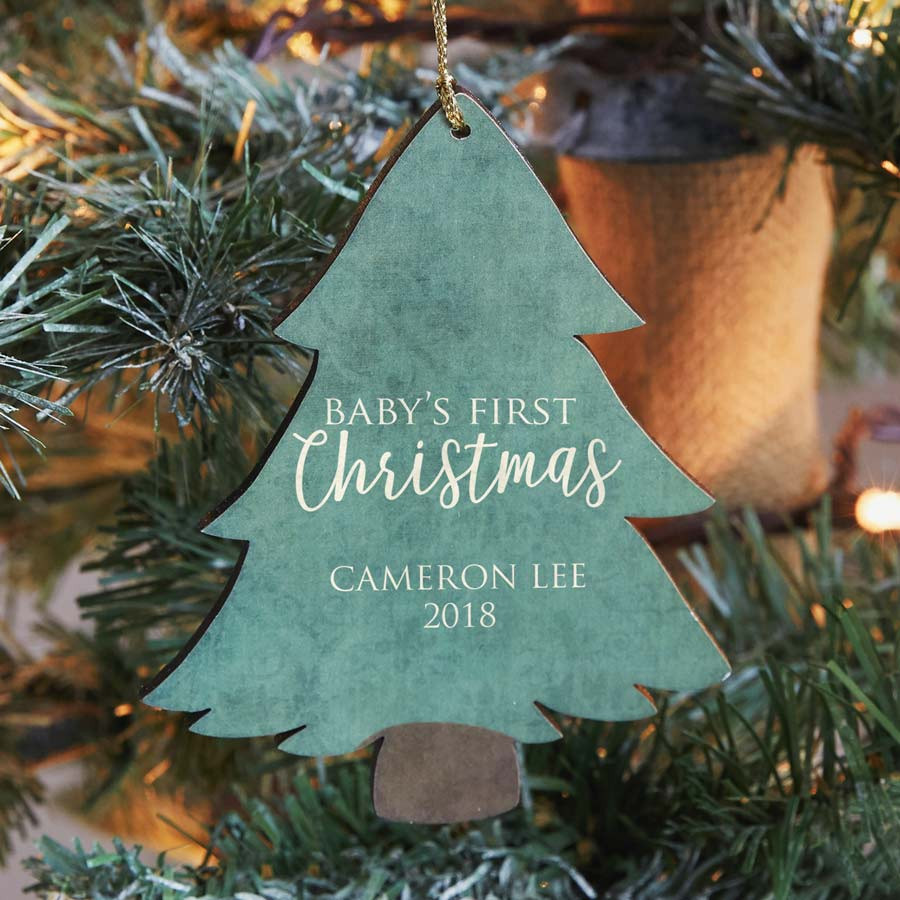 baby's 1st christmas tree decoration