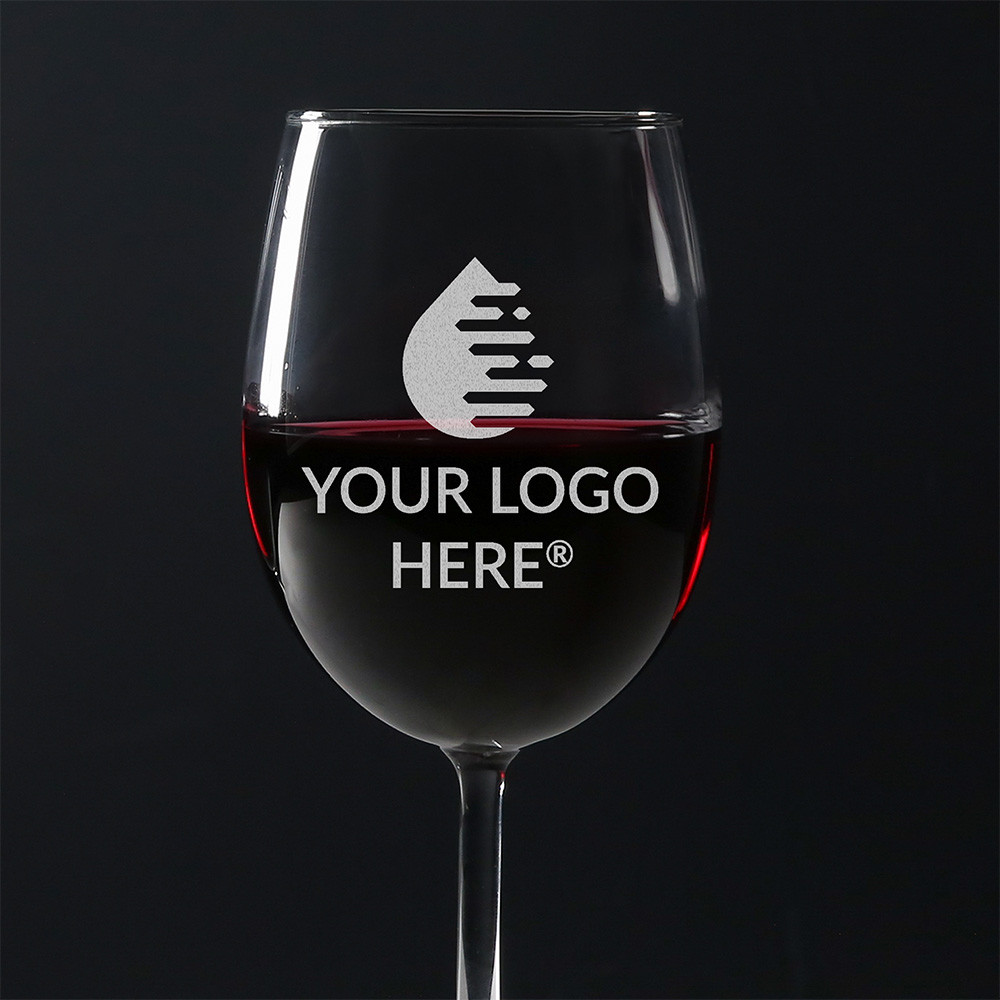 Custom Logo Wine Glasses | Bulk Orders | Engraved in Indiana
