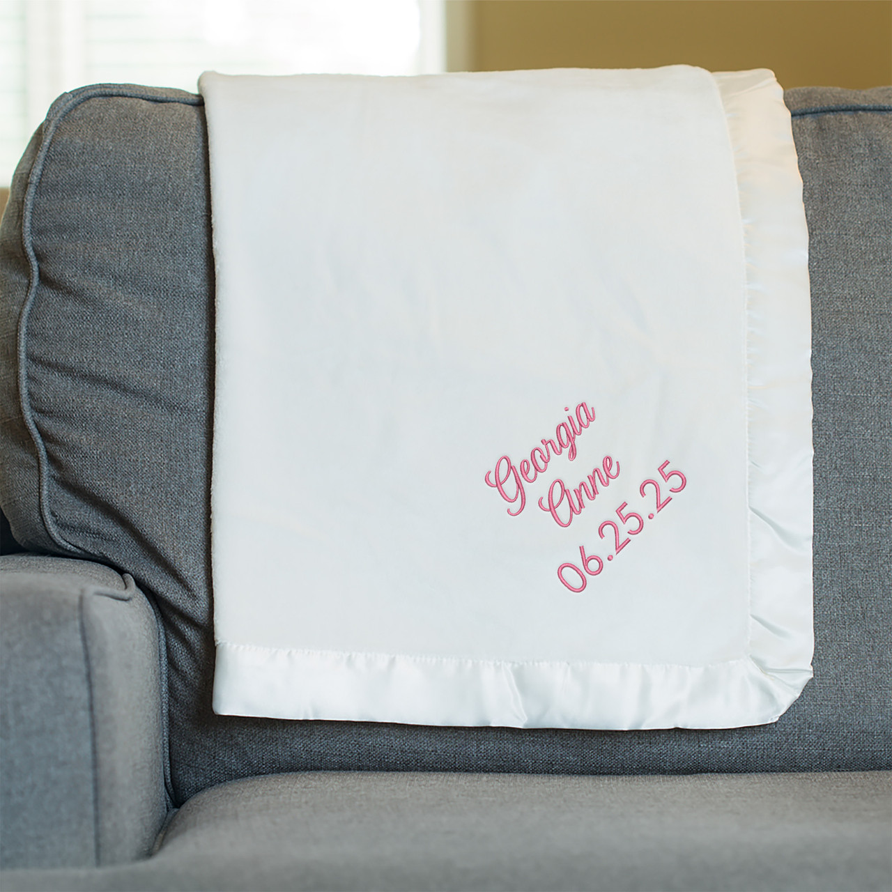 Embroidered Custom Baby Blanket Lifetime Creations