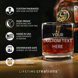 Custom Engraved Personalized Whiskey Glass Custom Engraved Personalized Whiskey Glass