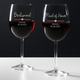 Personalized Bridesmaid Wine Glass, Stemmed Wine Glass for Bridesmaids Gifts Personalized Bridesmaid Wine Glass, Stemmed Wine Glass for Bridesmaids Gifts