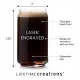 Bulk Custom Engraved Beer Can Glasses with Logo