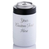 Create Your Own Engraved Stainless Steel White Can Cooler