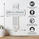 Personalized Marriage Wall Cross