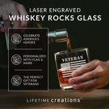 Custom Veterans Day old fashioned glass Custom Veterans Day old fashioned glass