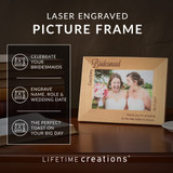 Personalized Bridesmaid Picture Frame Personalized Bridesmaid Picture Frame