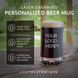 Custom Engraved Beer Mugs with Logo