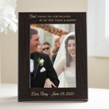 custom father of the bride picture frame, father of the bride gifts by Lifetime Creations