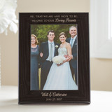 Personalized Parents of the Bride & Groom Picture Frame (Black Frame), Wedding Gift for Parents Personalized Parents of the Bride & Groom Picture Frame (Black Frame), Wedding Gift for Parents