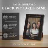 Custom Engraved 5x7 Picture Frames (Black) with Logo