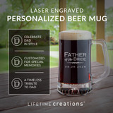 Personalized Father of the Bride or Father of the Groom Beer Mug