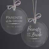 Personalized Parents of the Bride or Parents of the Groom Ornament Personalized Parents of the Bride or Parents of the Groom Ornament