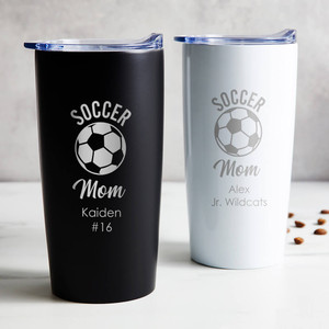 Personalized Tumbler Gifts for Mom- Custom Mom Cup - 1pc 20oz Stainless Steel Tumbler and Straw