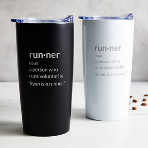 Personalized Personalized Runner Tumbler — custom engraved in Indiana
