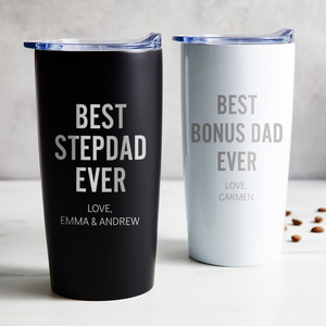 Personalized Best Stepdad Ever Tumbler — custom engraved in Indiana