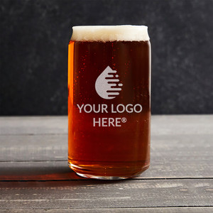 Glassware engraved with custom logo