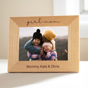 Personalized Girl Mom Picture Frame — custom engraved in Indiana